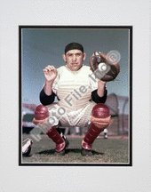Photo File New York Yankees Yogi Berra Matted Photo