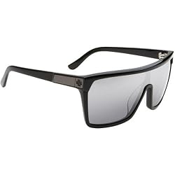 Spy Flynn Sunglasses - Spy Optic Look Series Casual Wear Eyewear - Black with Matte Black/Grey with Black Mirror