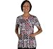 Cherokee Uniforms Circle Around Mock Wrap Scrub Top