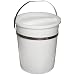 Bel-Art Scienceware 167710000 Low Density Polyethylene Small Pail with Lid, 8qt Capacity, 8" ID x 10" Height, White