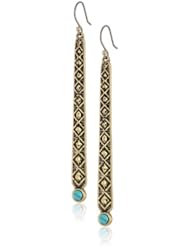 Lucky Brand Textured Linear Drop Earrings