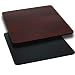 Reversible Laminate Table Top Finish: Black / Mahogany, Size: 24