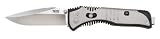 SOG Specialty Knives & Tools SAT001-CP Flashback Knife with a Straight Edge Assisted Folding 3.5-Inch Drop Point Blade and GRN Handle, Satin Finish