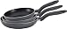 T-fal A857S394 Specialty Nonstick 3-Piece 8-Inch, 9.5-Inch, and 11-Inch Fry Pan /Saute Pan Dishwasher Safe Cookware Set, Black