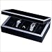 Jewelry : Ragar Men's 3.25" High Jewelry Box in Black Stain and Gray Ebonized Maple