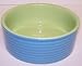 Vo-Toys Ceramic Geometric Dog Dish 5.5in Color Blue