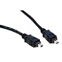 Max Value IEEE 1394a Cable, 4 Pin Male - 4 Pin Male, 2 Mtrs Black