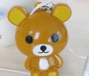 Lovely New Brown Bear Style Headphone/Earphones(With Headset coiling device)