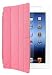 Gearonic Triangle Multi Fold Magnetic Smart Cover Slim PU Leather Case for Apple New iPad/4G/iPad 2, Pink (5045PPUIB)