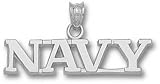 Navy Midshipmen Solid Sterling Silver ''NAVY'' 1/4'' Pendant