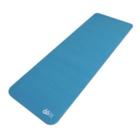 66FIT Gaia - Tapis d'exercice - Bleu - 180 cm x 58 cm x 15 mm