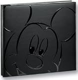 Embossed Mickey Post-Bound Album - Black (8)