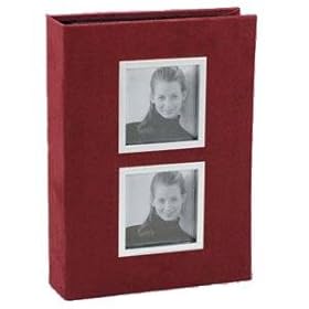  Red suede album for 200 photos - 4x6