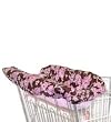 3 N 1 Shopping Cart & High Chair Cover - Chocolate and Pink Stripe - Cuter Than A Ducks Butt