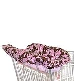 3 N 1 Shopping Cart & High Chair Cover - Chocolate and Pink Stripe - Cuter Than A Ducks Butt