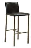 958B Black Bonded Leather Bar Stools By Diamond Sofa