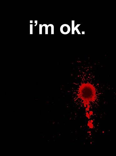 Wall Poster - Ifm fine blood stained print prank Black Glossy Paper (Unframed) A3