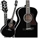 GADF40 Grand Orchestra Acoustic Guitar (Black)