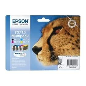 Epson Multipack T0715 - Cartouche d'encre d'origine - 1 x noir, jaune, cyan, magenta