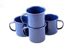 Unica Household Enamel Coffee Mug, 18-Ounce (Pack of 4)