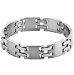 Stainless Steel Polished Bracelet - 8.5'' long
