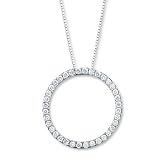 Diamond Circle Pendant 1ctw