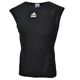 Adidas Mens Techfit Sleeveless Baselayer Shirt - Black - P92383