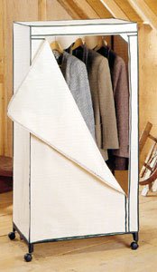 Kitchen: Wheeled Canvas Wardrobe