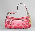 AUTHENTIC COACH MADISON OP ART SMALL HOBO 12950 (Melon)