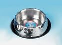 Classic Stainless Steel Non-Tip & Slip Dish 8" Dog Bowl