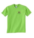 Personalized custom embroidered soccer ball & cleats design on t-shirt