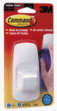 Tools: 3M Mounting Products With Command TM  Adhesive, Jumbo Utility Hook, 7.5 Lb. Capacity
