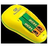 GP Audio PowerBank Prismatic Rechargeable Battery Charger & 2 x 1450 mAh Batteries