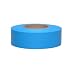 Presco TFBG-658 150' Length x 1-3/16" Width, PVC Film, Taffeta Blue Glo Solid Color Roll Flagging (Pack of 144)