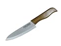 Zayka ELEMENT Series, Ceramic Chef's Knife with Bamboo Handle, 6 in(Inch), White