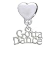 Gotta Dance European Heart Charm Dangle Bead [Jewelry]