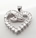 080 Carat Round Brilliant With Baguette Diamond Designer Pendant In 18ct Solid White Gold