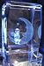 Angel On Crescent Moon, Crystal Laser Image, Item 0041