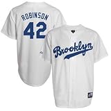 Jackie Robinson Brooklyn Dodgers Majestic White Cooperstown Replica Jersey - XXL