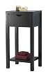 Pegasus CNBF1835 City Loft Floor Cabinet, Rich Black