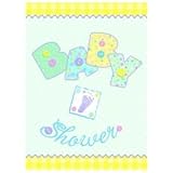 8ct Baby Pastel Stitching Invitations With Envelope