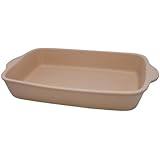 Rada Cutlery Stoneware Rectangular Baking Pan, 9 x 13 Inch, Made in USA
