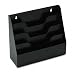 Office Products : Buddy Products 795-4 Recycled steel tiered 4-pocket note pad rack, closed sides, black