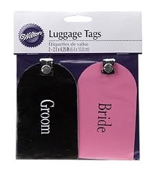 WILTON BRIDE & GROOM LUGGAGE TAG 1004-1498
