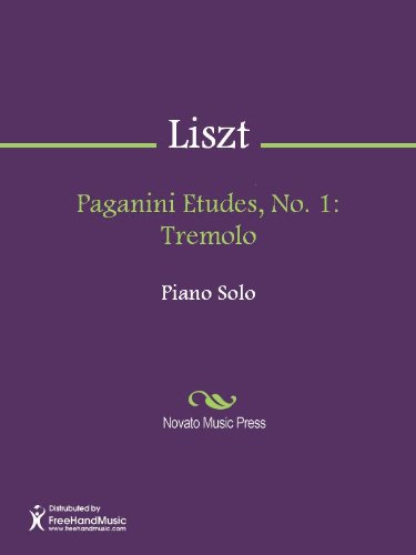 Paganini Etudes, No. 1: Tremolo Sheet Music