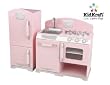 Kidkraft Retro Kitchen and Refrigerator in Pink