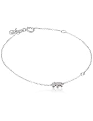 Shy by Sydney Evan Diamond Bezel Elephant Bracelet