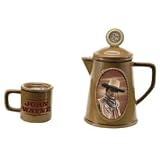 JOHN WAYNE The Duke Western Movie Star SALT and PEPPER SHAKER SET New Gift by Vandor Imports