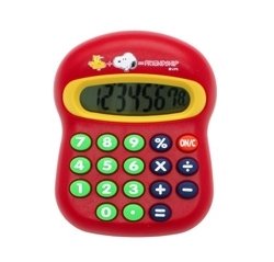 Peanuts SNOOPY - Woodstock CALCULATOR (red)