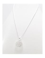 Hand CZ Necklace In 92.5 Sterling Silver